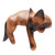 Sleeping Siamese Suar Wood Cat Statuette 'Sleeping Feline'