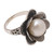 Cultured Pearl Floral Motif Cocktail Ring 'Glowing Glam'