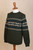 100 Alpaca Men's Pullover Sweater with Geometric Design 'Peruvian Forest'