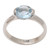 Sterling Silver and Blue Topaz Single Stone Ring 'Your Sparkle'