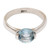 Sterling Silver and Blue Topaz Single Stone Ring 'Your Sparkle'