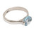 Sterling Silver and Blue Topaz Single Stone Ring 'Your Sparkle'