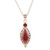 Hand Made Garnet and Sterling Silver Pendant Necklace 'Sweet Berry'