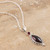 Hand Made Garnet and Sterling Silver Pendant Necklace 'Sweet Berry'