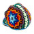 Handcrafted Beadwork Skull Figurine 'Huichol Star'