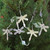 Aluminum Dragonfly-Themed Holiday Garland Set of 4 'Gossamer Holiday'