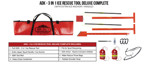 ADK - 3 in 1 Ice Rescue Tool Deluxe Complete ADK - 3 in 1 Ice Rescue Tool Deluxe Complete