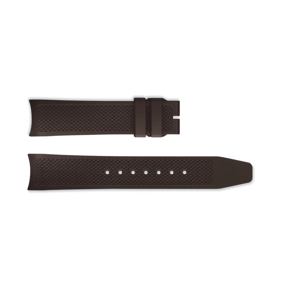 IWC Schaffhausen Brown Rubber Strap 20/18