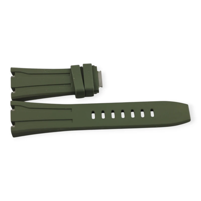 Audemars Piguet Khaki Green Rubber Strap for 43mm Royal Oak Offshore Quick Release