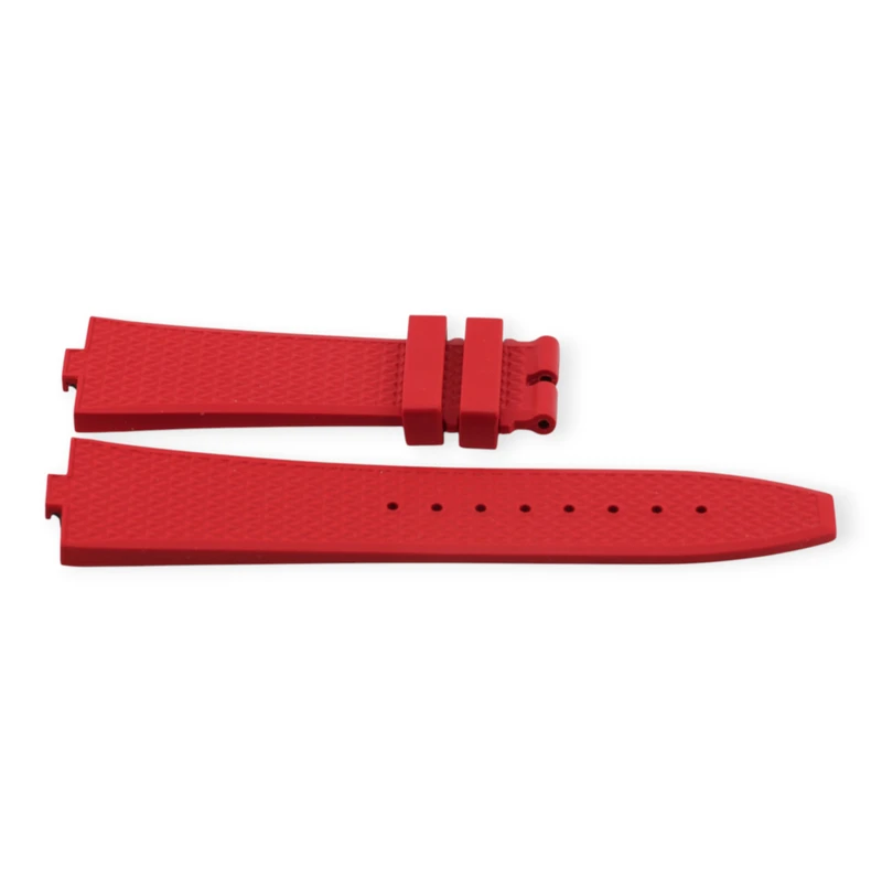 Vacheron Constantin ELASTO Red Rubber Strap Overseas 4500V 5500V 24mm