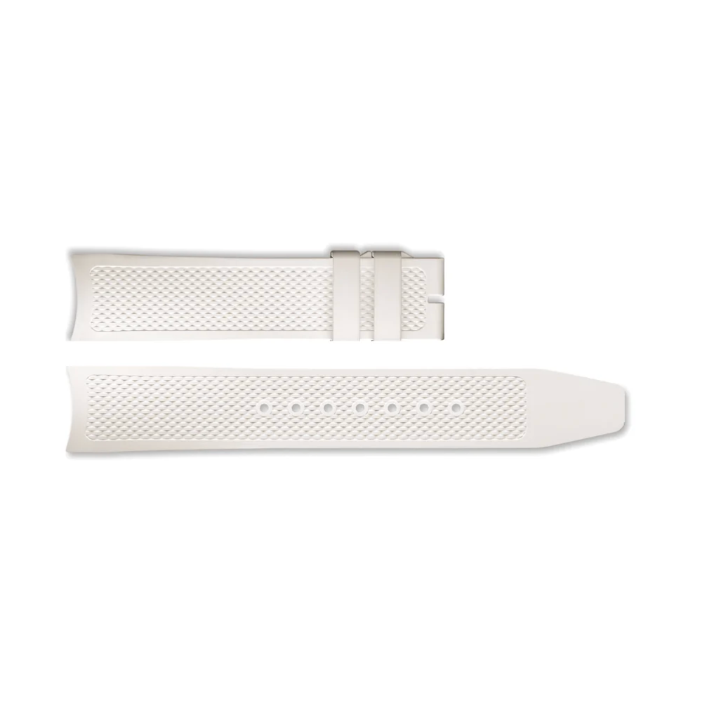 IWC Schaffhausen White Rubber Strap 20/18