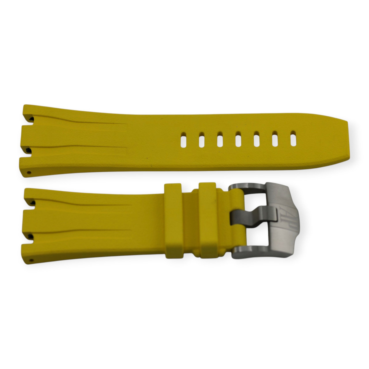 Audemars Piguet Yellow Rubber Strap & Steel Tang Buckle 44mm Royal Oak Offshore