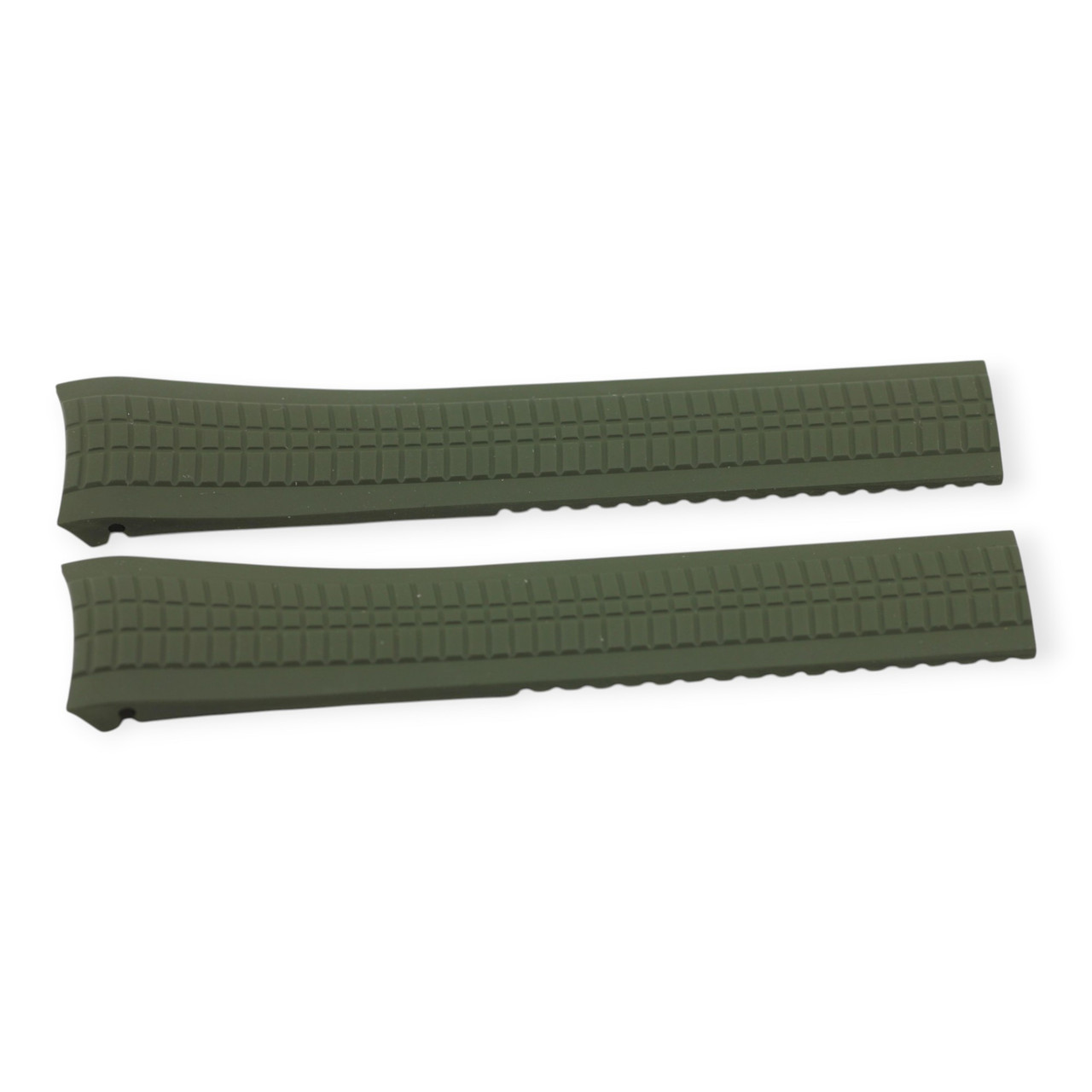 Patek Philippe Khaki Green Rubber Strap 22mm/18mm – Aquanaut 5968