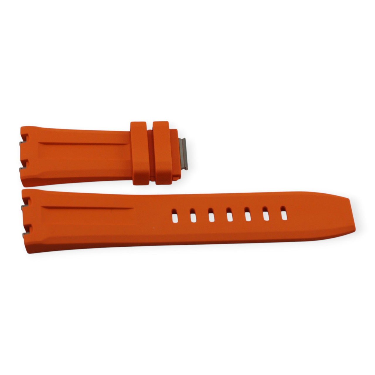 Audemars Piguet. Orange Rubber Strap Quick Release for 42mm Royal Oak Offshore