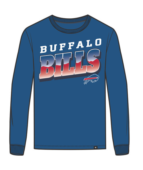 BUFFALO BILLS POLISHED BLUE LONG SLEEVE TEE
Color: Blue
100% Cotton
Sizes: S, M, L, XL., 2XL, 3XL
Official Licensed