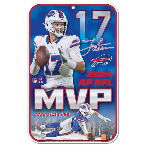 Buffalo Bills JOSH ALLEN MVP PLASTIC SIGN
11" x 17" plastic sign! With vivid printed artwork
Made in The USA
Officially licensed. Buffalo Bills JOSH ALLEN MVP PLASTIC SIGN
11" x 17" plastic sign! With vivid printed artwork
Made in The USA
Officially licensed.