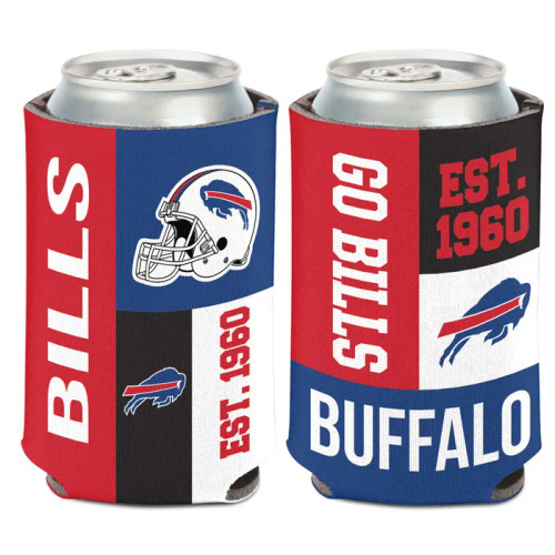 BUFFALO BILLS 12 0Z CAN COOLER
COLLAPSES FOR EASY STORAGE
MADE IN THE USA
OFFICIAL LICENSE BY THE NFL AND BUFFALO BILLS