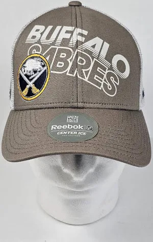 BUFFALO SABRES REEBOK CENTER ICE HAT

COLOR:GRAY & WHITE
ADJUSTABLE STRAP ON BACK OF HAT