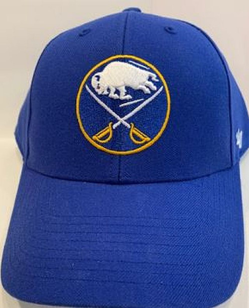 Buffalo Sabres 47 Hat

Has a structured crown,
A curved visor,
The front has raised embroidery
The back has flat embroidery.
Made from Wool Blend material
Velcro Closure
One Size Fits Most