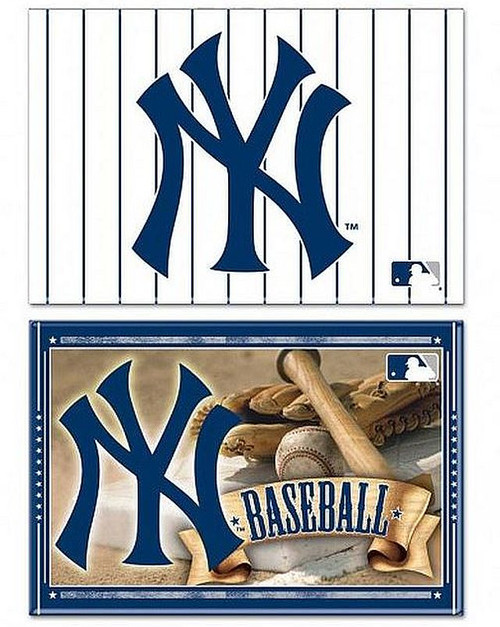 New York Yankees Set Of 2 Magnets
Officially licensed
NY W/Lines Approximately 3" x 2 1/4"
NY BASEBALL Approximately 3" x 2"
