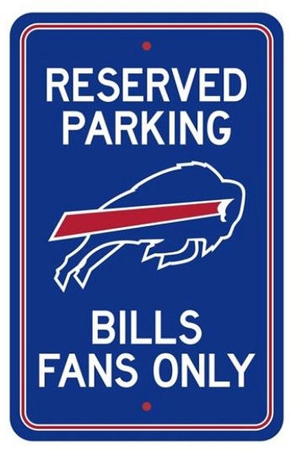 Buffalo Bills Team Color Reserved Parking Sign Decor

Team Logo
18" x 11.5"
Non-Metallic Lightweight Sign
Official Licensed Product