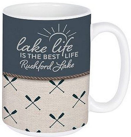 Lake Life Is The Best Life-Rushford Lake
Boxed Ceramic Mug
14 Oz.
Microwave Safe
Dishwasher Safe
Designed, Printed, & Packaged in the U.S.A.