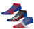 Buffalo Bills 3-Pairs Of Ankle Stripe Stack Socks
Size: Large Mens: (10-13)
98% Acrylic,2% Spandex
Official License Product!