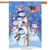 Patriotic Snowmen Flag