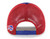 Buffalo Bills Womens Royal Metallic Mesh Hat
Embroidered Crown: Bills BUFFALO
Charging Buffalo On Back Of Hat 
Closure: Adjustable Plastic Strap
Fabric: Metallic Fabric
Color: Multicolor
Size: One Size Fits Most