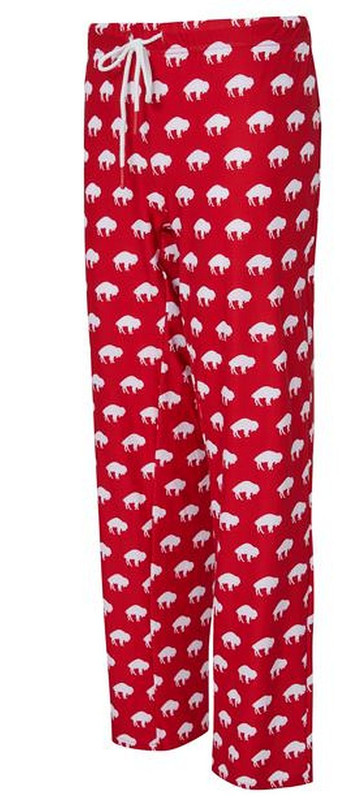 buffalo-bills-ladies-sleep-wear-red-knit-pants/