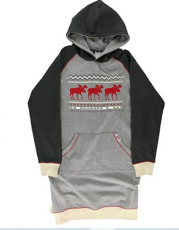 Lazy One cabin moose sleep hoodie