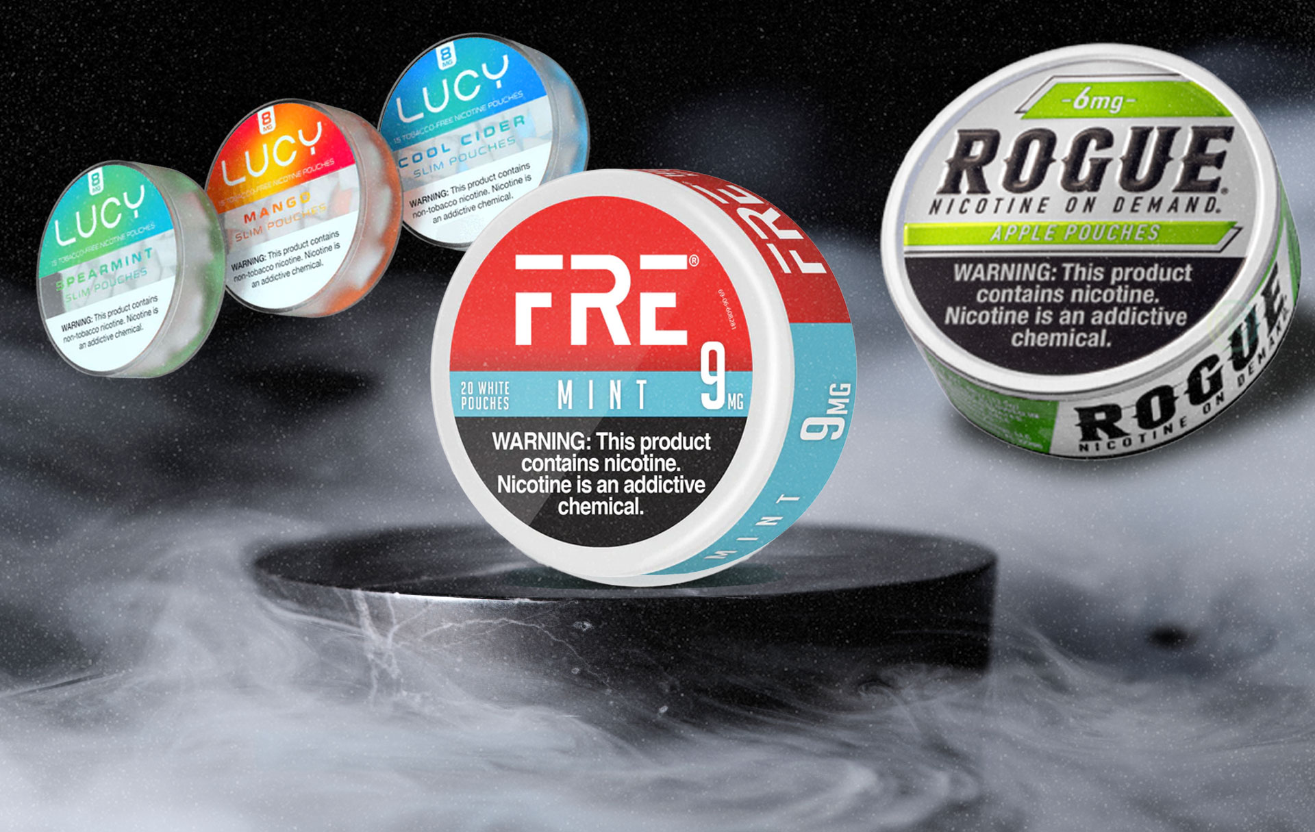 Nicotine Pouch Brands in the U.S. FRE, Rogue, and More Granite Vapor