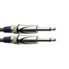 Stagg 6 m (20') Deluxe Coiled Instrument Cable-Straight to Straight