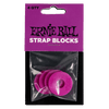 Ernie Ball Strap Blocks - Purple - 4 Pack