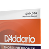 D'Addario EJ42 16-56 Medium Resophonic, Phosphor Bronze Resophonic Guitar Strings