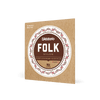 D’Addario Normal Tension Ball End, Silver-Wound/Black Nylon, Folk Nylon Classical Guitar Strings