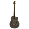 ARIA Stained Black Elec-Acous Fretless Bass w/ Bag