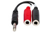 Hosa YPP-117 Stereo Breakout, 1/4 in TRS to Dual 1/4 in TSF