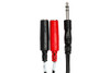 Hosa YPP-117 Stereo Breakout, 1/4 in TRS to Dual 1/4 in TSF