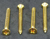 Gold Neckplate Screws for Guitar & Bass