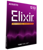 Elixir Strings Phosphor Bronze Acoustic Guitar Strings w NANOWEB Coating, Light (.012-.053)