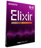 Elixir Strings 80/20 Bronze Acoustic Guitar Strings w NANOWEB Coating, Extra Light (.010-.047)