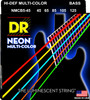 DR Hi-Def NEON Multi-Color: Coated Bass Strings: 45, 65, 85, 105, 125