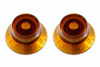 Vintage Style Bell Knobs Set of 2 Amber Left-handed