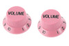 Pink Volume Knobs For Stratocaster Set of 2 Plastic