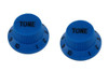Blue Tone Knobs For Stratocaster Set of 2 Plastic
