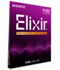 Elixir Phosphor Bronze Acoustic Guitar Strings w NANOWEB Coating, Custom Light (.011-.052)