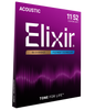Elixir 80/20 Bronze Acoustic Guitar Strings w POLYWEB Coating,  Custom Light  11-52