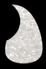 White Pearloid Acoustic Pickguard w/ Adhesive Backing