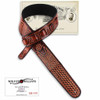 Bourbon Brown Racing Eagle With Basket Weave & Texas Star Padded Strap